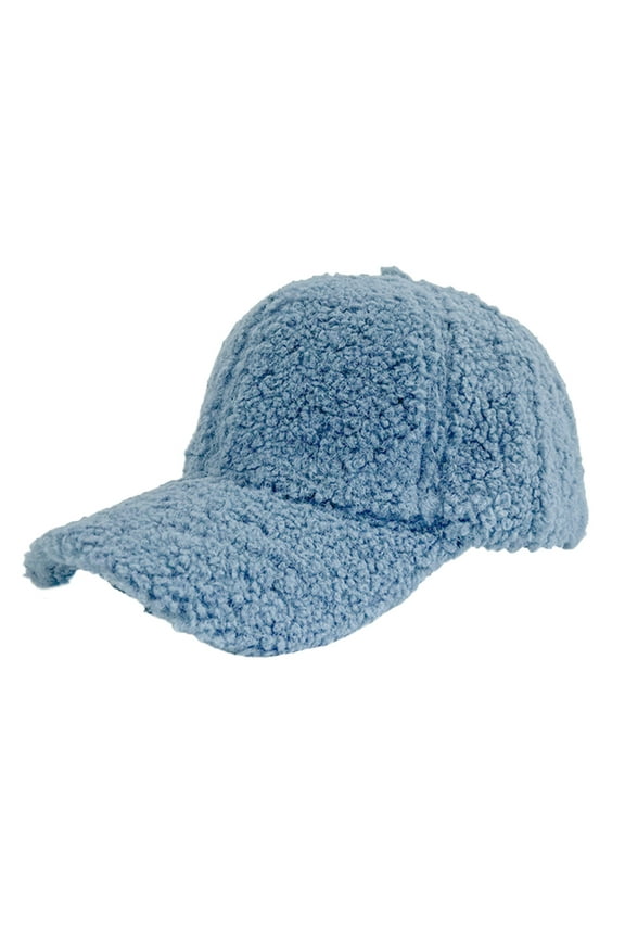 Womens Summer Baseball Cap Winter Faux Lamb Wool For Teddy Sports Hats Warm Winter Outdoor Travel Gift Sun Hats for Men