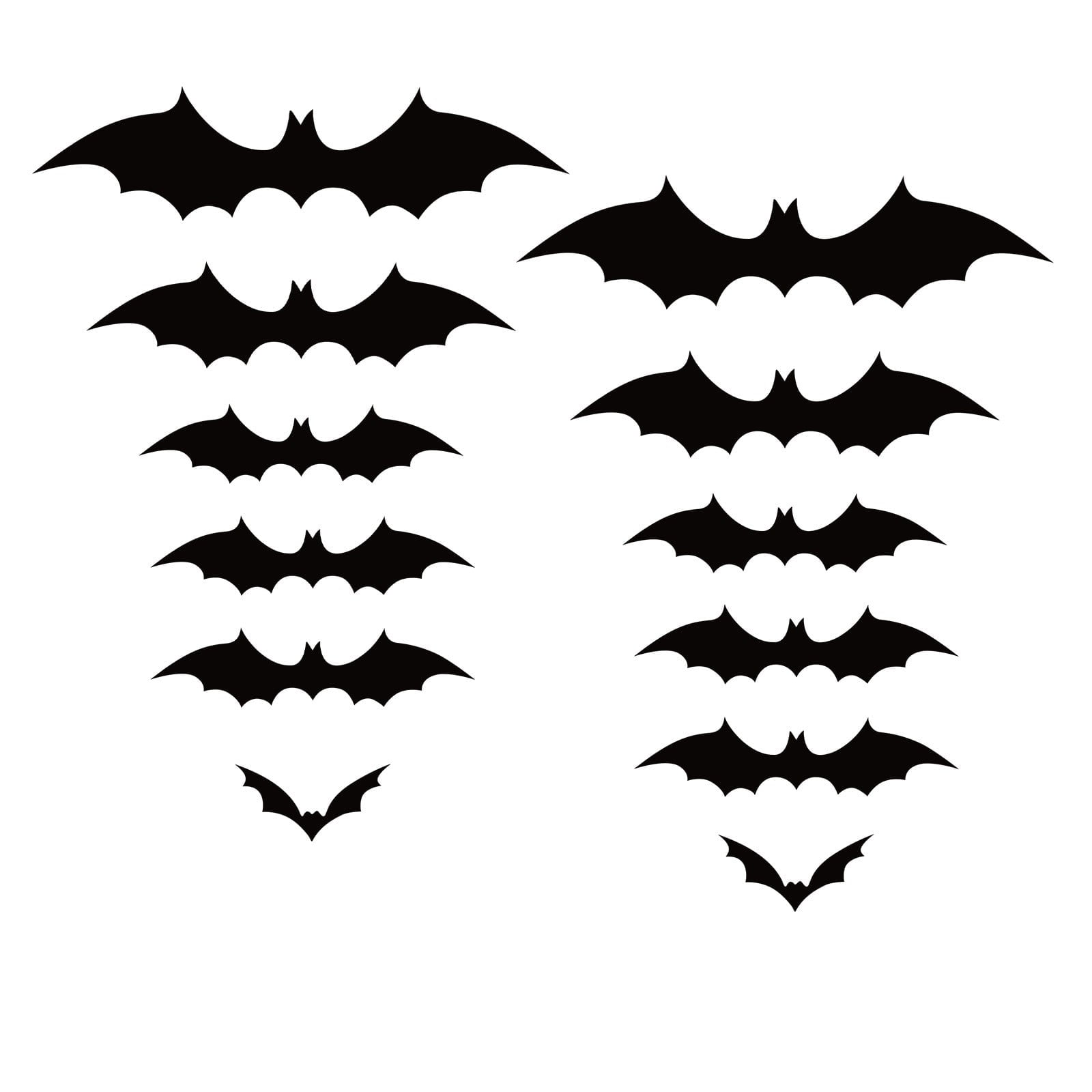 Lomaiwei Black Bat Diy Wall Sticker Decal Home Halloween Decoration ...