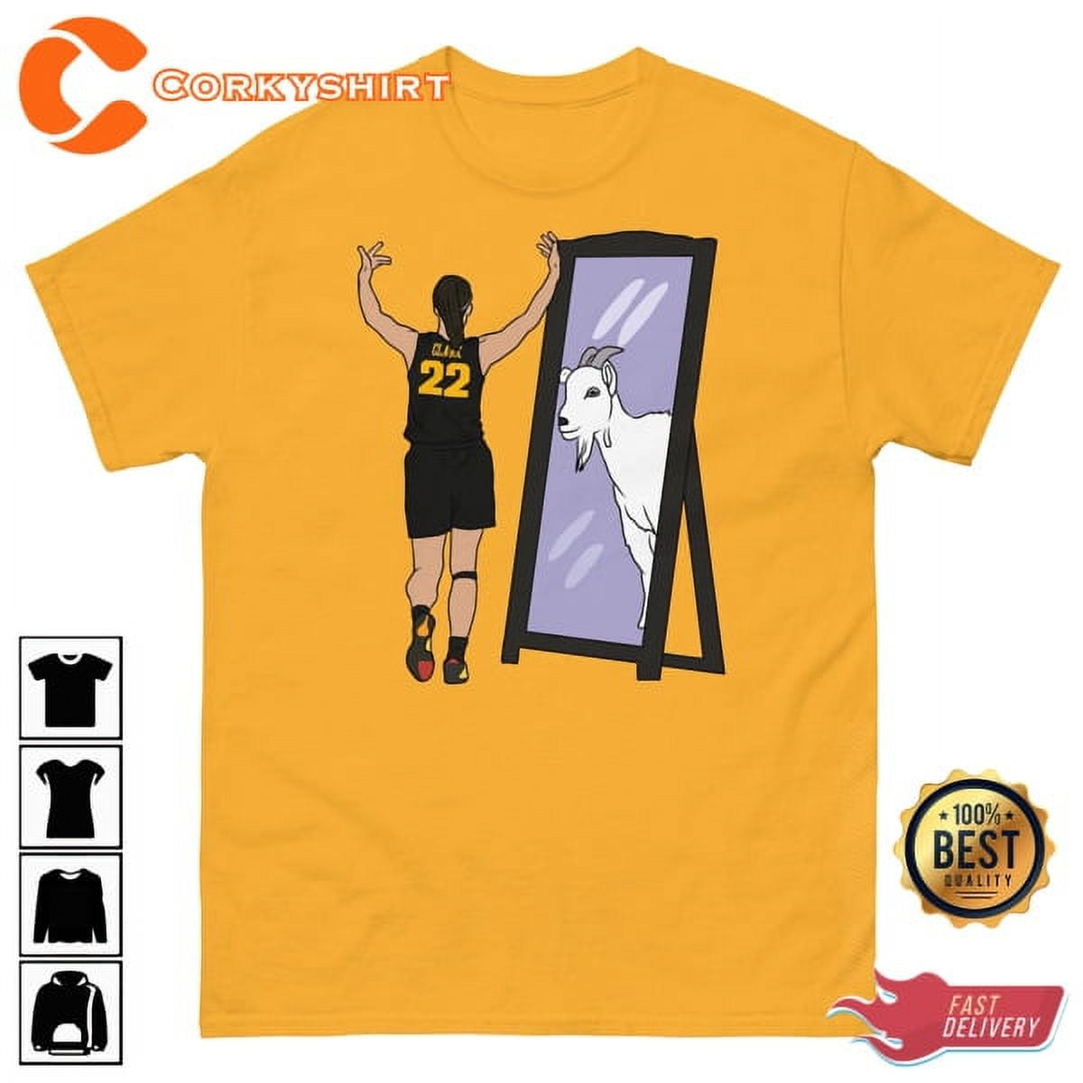 Lowas Caitlin Clark Taunting The Mirror Ncaa Women Basketball Unisex