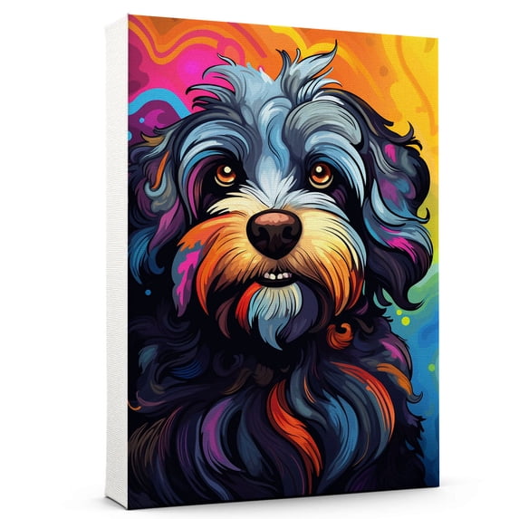 Lowchen Watercolor Dog Art Print Poster, Wall art Painting Decor, Puppies Colorful, Puppy Pop Art Home Decor Artwork For Bedroom Living Room Bathroom Decor,