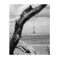 thumbnail image 1 of Lowcountry Lighthouse - Folly Beach South Carolina Photography Lighthouse Black and White Coastal Beach Ocean Seascape Nature Unframed Wall Art Print 20 x 24 inches, 1 of 13