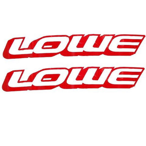 Lowe 27 x 4 Inch Red Boat Decals (Pair)