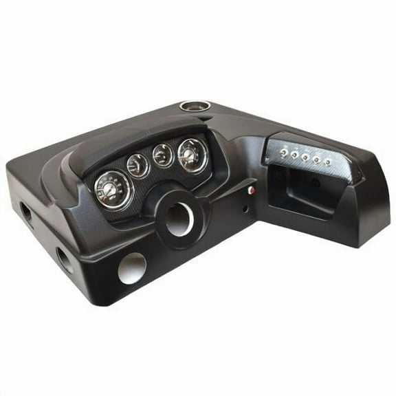 Lowe Boat Console Dash 2374692 | Fish and Ski w/ Gauges Black