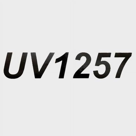 Lowe Boat Decal 2153916 | UV1257 Black 10 5/8 x 2 1/8 Inch