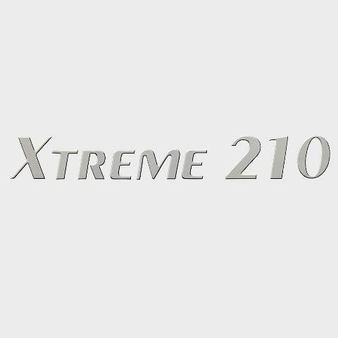Lowe Boat Decal 2240971 | Xtreme 210 Gray Black 22 5/8 x 3 Inch