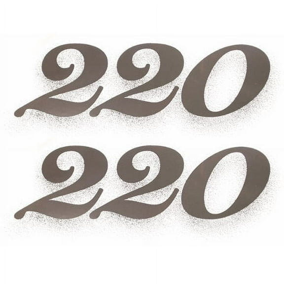 Lowe Boat Decal Stickers | 220 Model Silver (Pair)