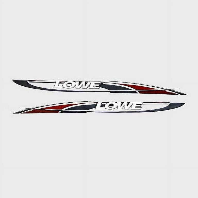 Lowe Boat Graphic Decal 1823488  Bass 106 x 7 1/4 Inch (Set of 2) 