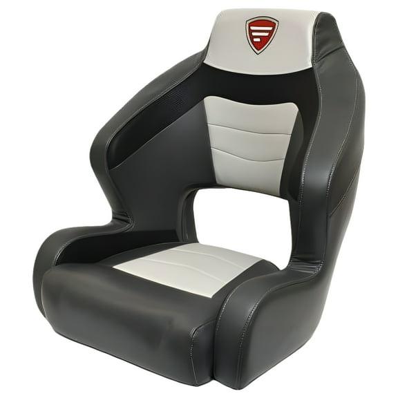 Lowe Boat Helm Bucket Seat 2334730 | Favorite Edition Charcoal Gray