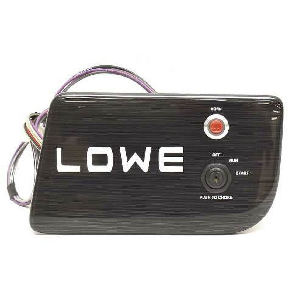 Lowe Boat Ignition Switch Panel 2377135 9 1/8 x 5 Inch Black Plastic