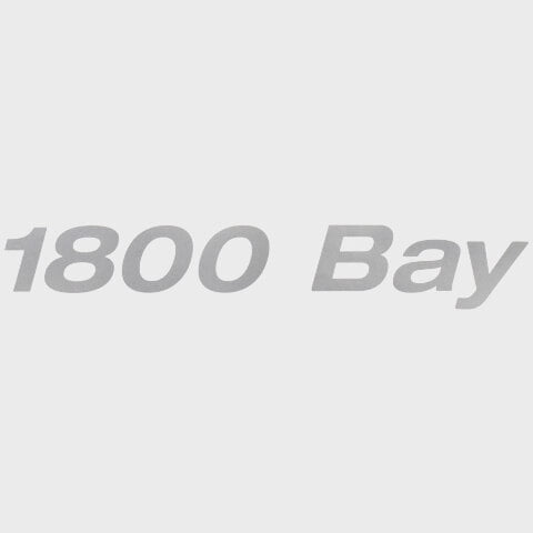 Lowe Boat Model Decal 2308664 | 1800 Bay Metallic Silver Sticker
