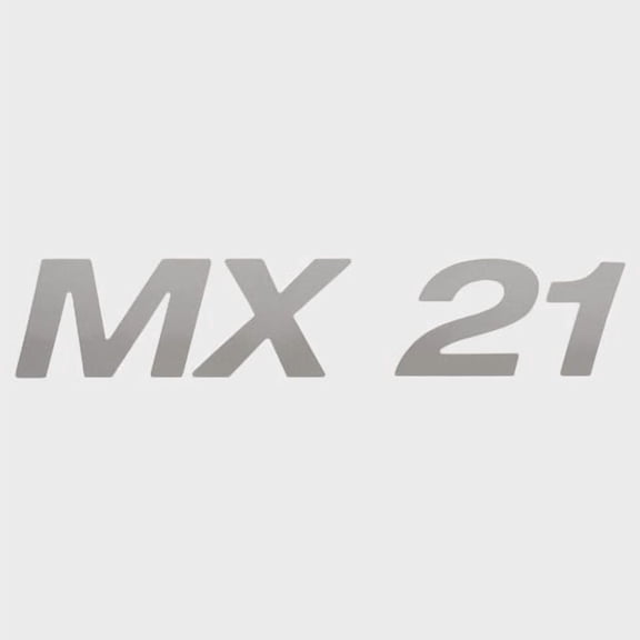Lowe Boat Model Decal 2350070 | MX 21 Metallic Silver Vinyl Sticker