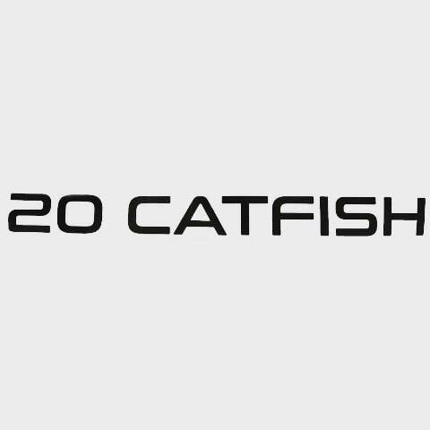 Lowe Boat Model Decal 2369566 | 20 Catfish Black Vinyl Sticker