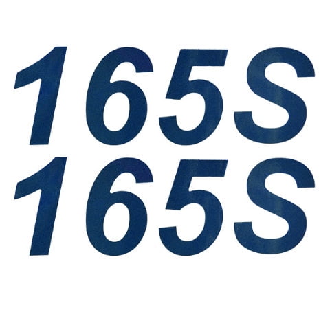 Lowe Boat Model Decals | 165 S Cobalt Blue Stickers (Pair)