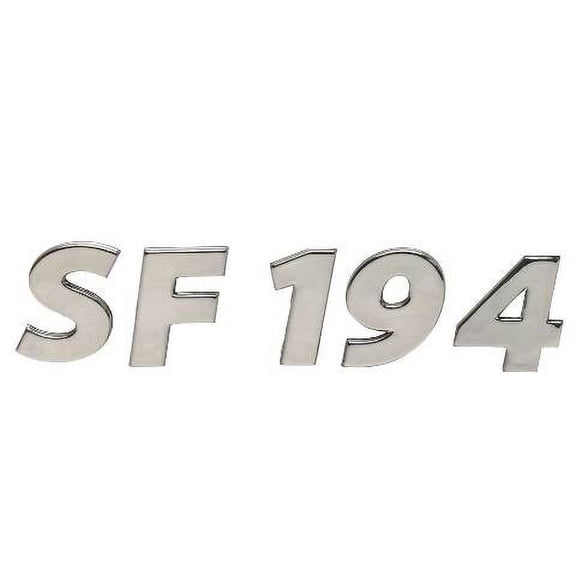Lowe Boat Raised Emblem Decal 2156201 | SF194 Silver SL24 Sticker