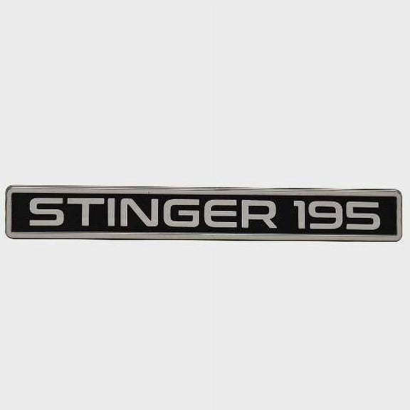 Lowe Boat Raised Emblem Decal 2368841 | Stinger 195 Black Sticker