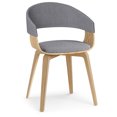 thumbnail image 1 of Lowell Bentwood Dining Chair - Light Grey Linen, Mid-Century Modern, Wood Frame, 20.5" Wide, Kitchen/Dining Room Seating. Comfortable, Durable, Stylish Design., 1 of 10