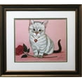 thumbnail image 1 of Lowell Herrero "Be Mine Kitty" New FRAMED Americana Art Generic, 1 of 4