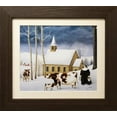 thumbnail image 1 of Lowell Herrero "Winter Milking" New CUSTOM FRAMED Art Generic, 1 of 3