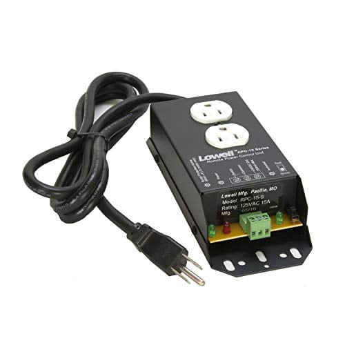 Lowell RPC-15-S 15A Remote Power Control  Wireless On/Off Switch for Electronics