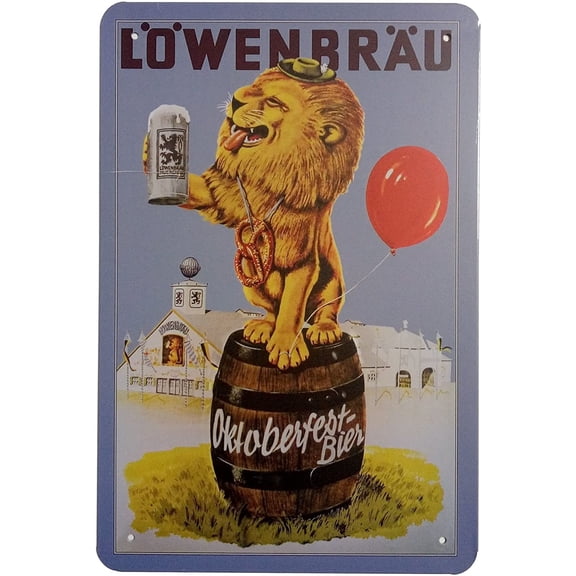Lowenbrau Beer Retro Vintage Home Decor Wall Tin Sign