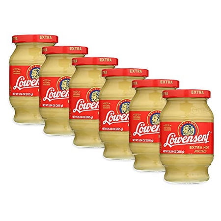 Lowensenf Mustard Xhot, 9.3 (Pack Of 6)