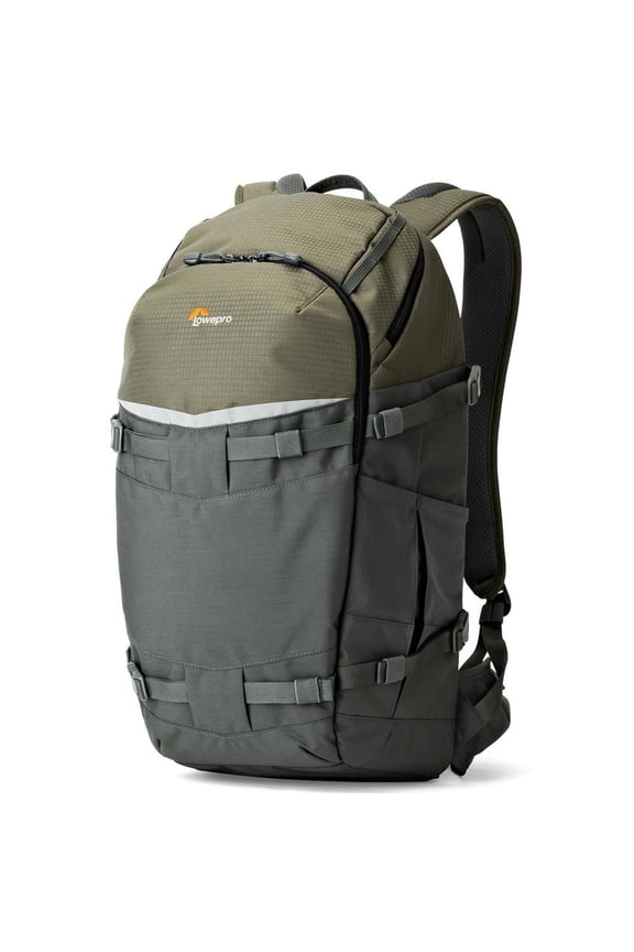 Flipside Trek BP 450 AW Backpack for DSLR Camera Body & 3-4 Lenses, Gray/Dark Green