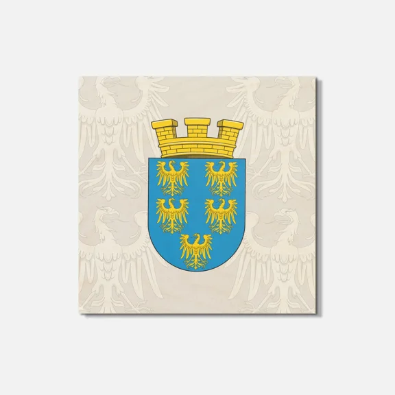 Lower Austria Coat Of Arms 4'' X 4'' Square Wooden Coaster