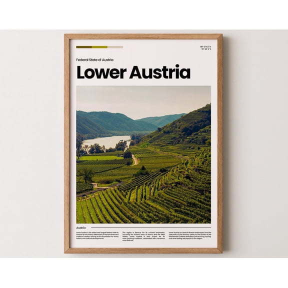 Lower Austria Poster, Lower Austria Print, Lower Austria Photo, Lower Austria Art, Austria Poster, Austria Print, Travel Poster Gift, 16x24 UNFRAMED