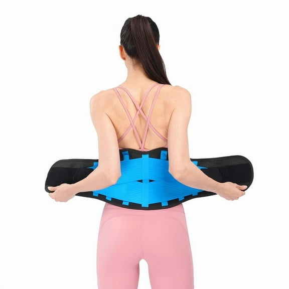 Rosojodg Adjustable Breathable Lumbar Back Brace Waist Belt for Pain Relief and Correction