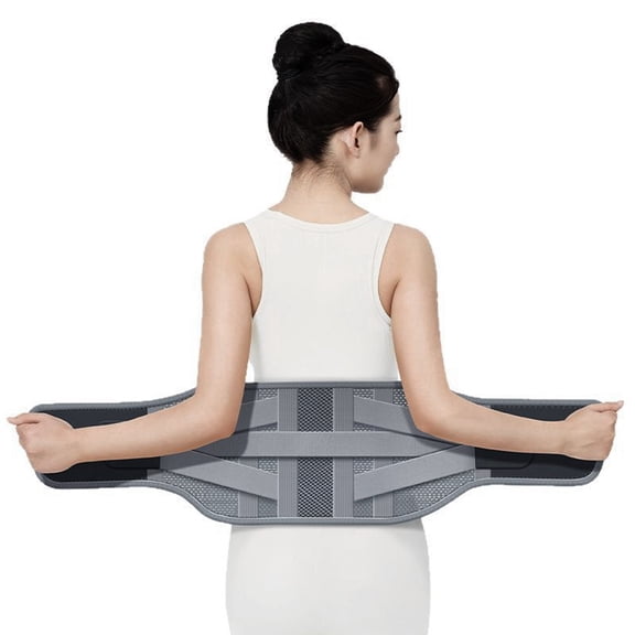 Lower Back Brace for Women Men- Adjustable Lumbar Support Belt with 4 Reinforced Stays,Breathable Mesh Back Support for Sciatica