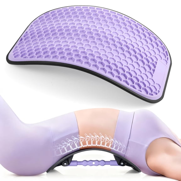 Lower Back Stretcher, Wide Adjustable Support, Home Office Travel Use