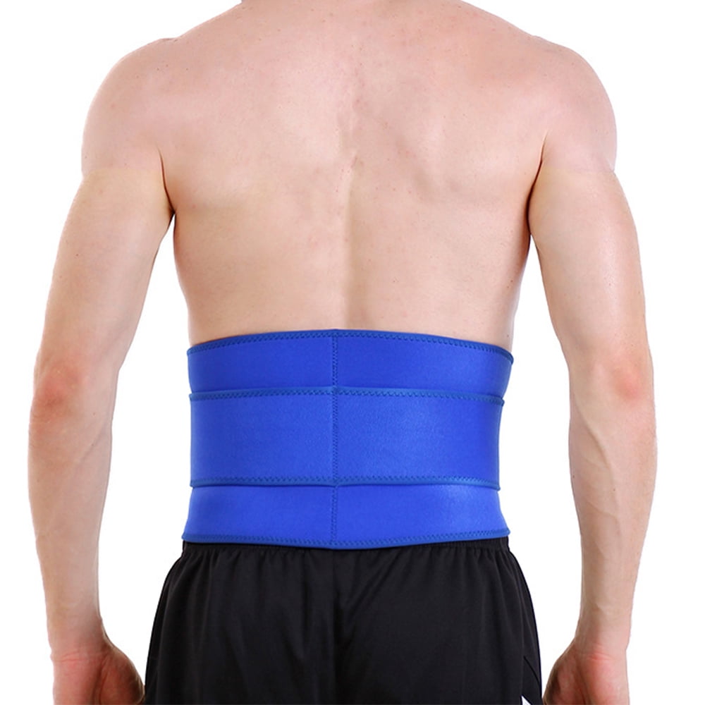 Lower Back Support Brace Dual Adjustable Lumbar Belt for Compression
