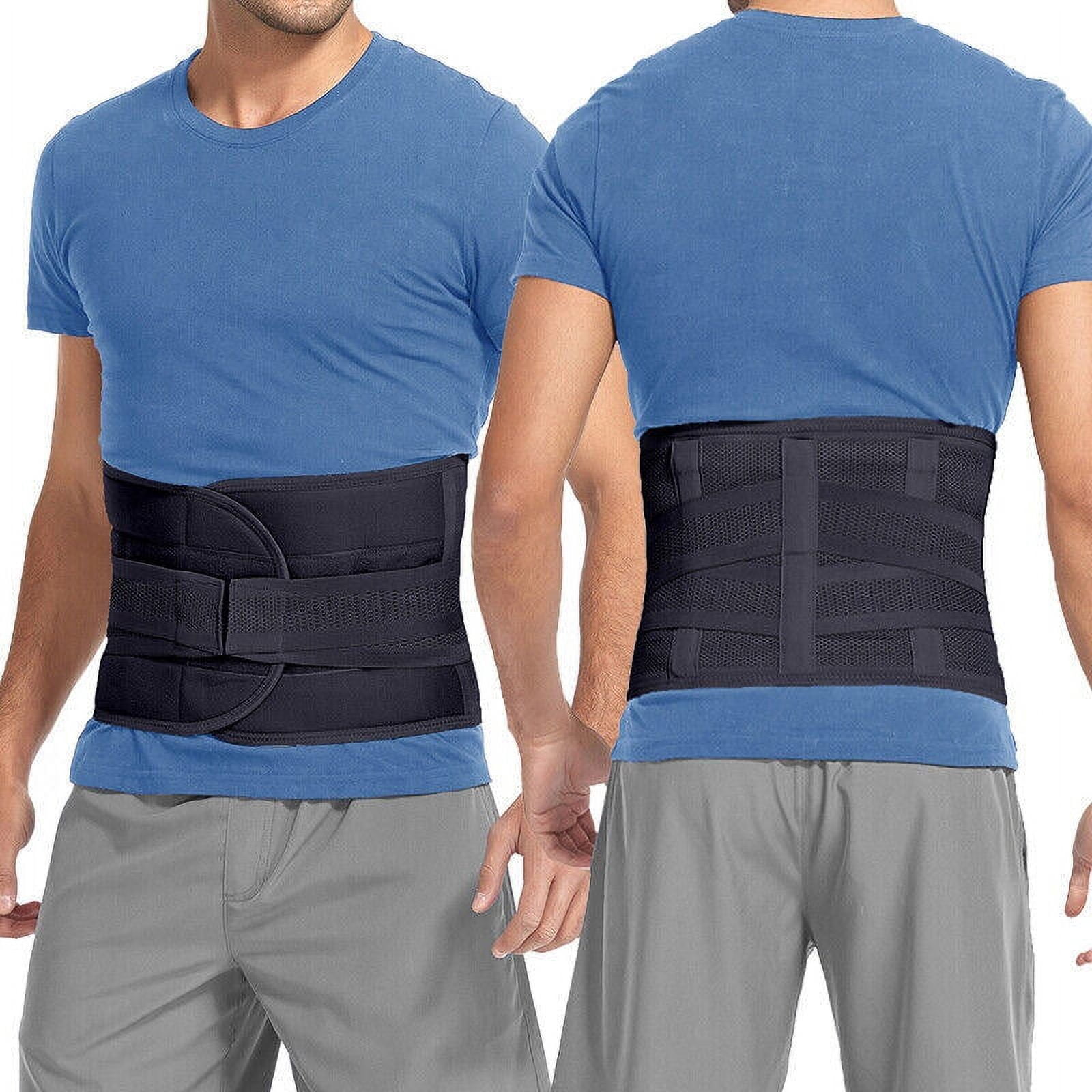 Lower Back Support Waist Brace Lumbar Belt Spine Pain Relief Double