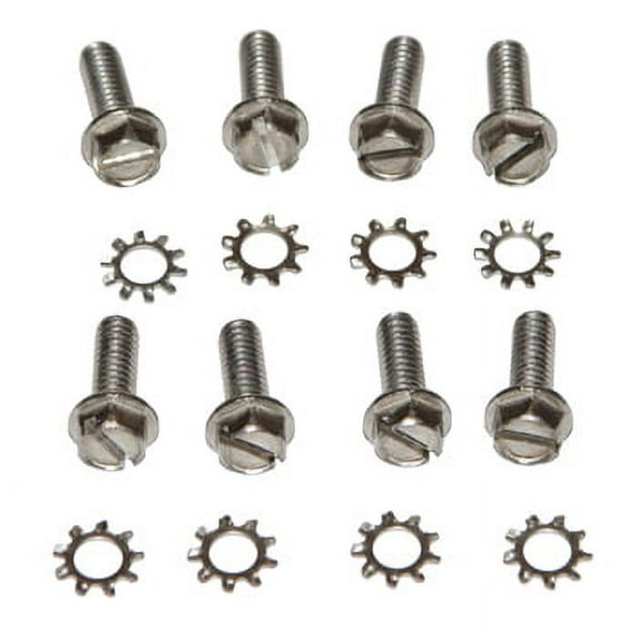 Lower Bearing Cap Bolts J/E X-Flow & Looper 8Bolts, 8 Washers Pro #: 456 X-Ref #: 309924