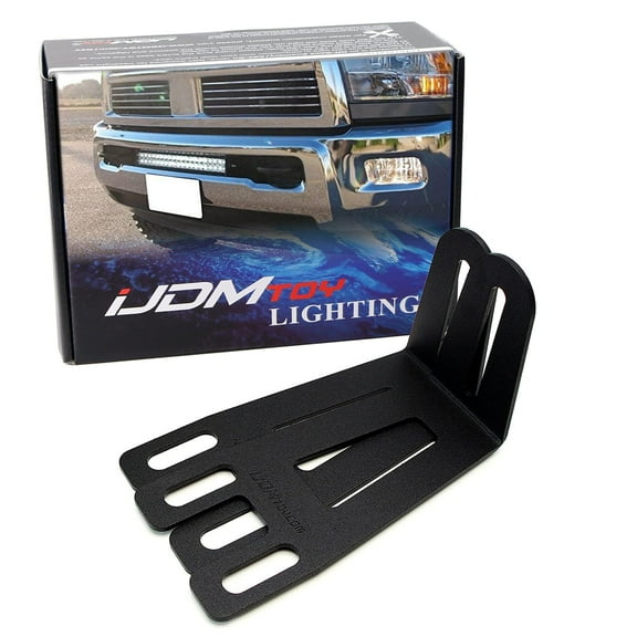 Lower Bumper Insert Light Bar Mount Brackets For 2009-18 Dodge RAM 2500 3500 20-30-Inch Single/Double Row LED Lightbars