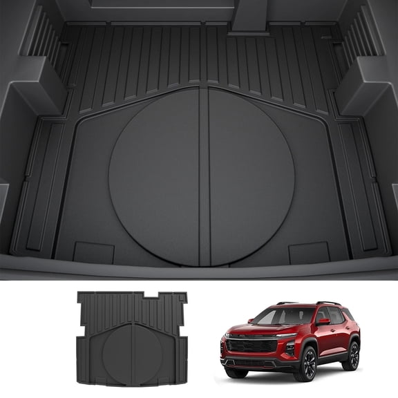 Lower Cargo Mat for 2025 2026 Chevrolet Equinox NO EV GMC Terrain Cargo Liner Sub Trunk Liner Rear Storage Trunk TPE All Weather Chevy Equinox Accessories (Lower Trunk Mat)