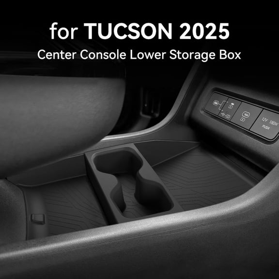 Lower Center Console Storage Box Organizer for 2025 Hyundai Tucson, Interior Accessories Insert Tray