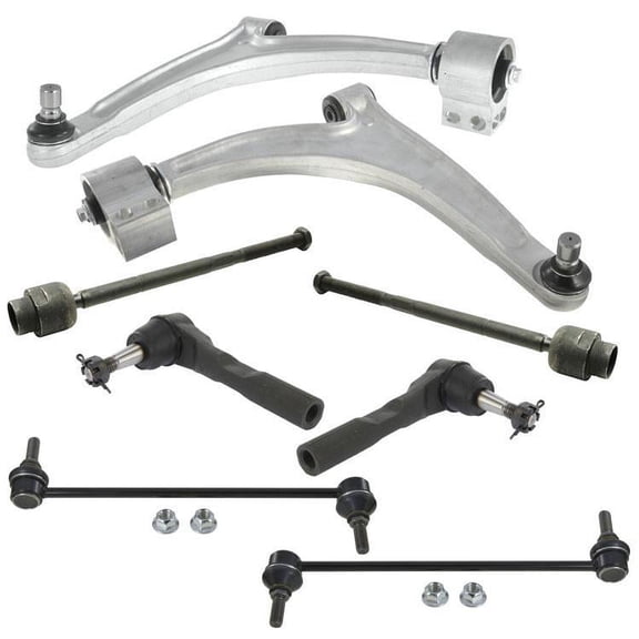 Lower Control Arms Tie Rods Sway Bar Links 8Pc Kit for Chevrolet Malibu 11-12