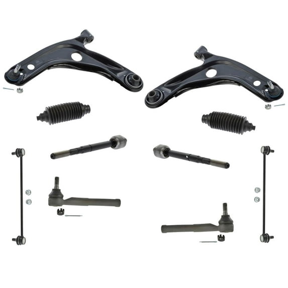 Lower Control Arms W/ Ball Joints Inner & Outer Rods Sway Bar Links Yaris 06-13