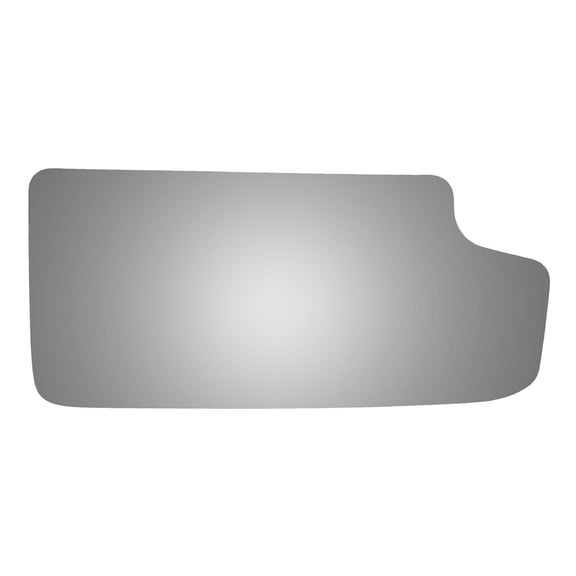 Lower Convex Passenger Side Mirror Glass for 2016-2018 Chevrolet Silverado 1500 W/O Baking Plate