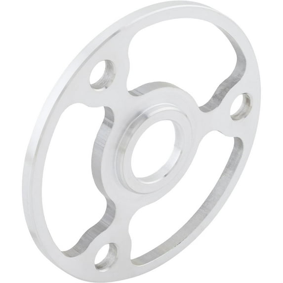 Speedway Motors .375-Inch Lower Crank Pulley Spacer for Small Block Chevy, Billet Aluminum 3-Bolt Design with 4-Inch OD and .88-Inch ID for Accurate Pulley Alignment