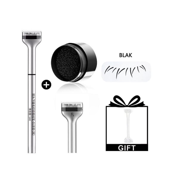 Lower Eyelash Stamp Tool, Quick Fake Lash Applicator for Makeup, Black