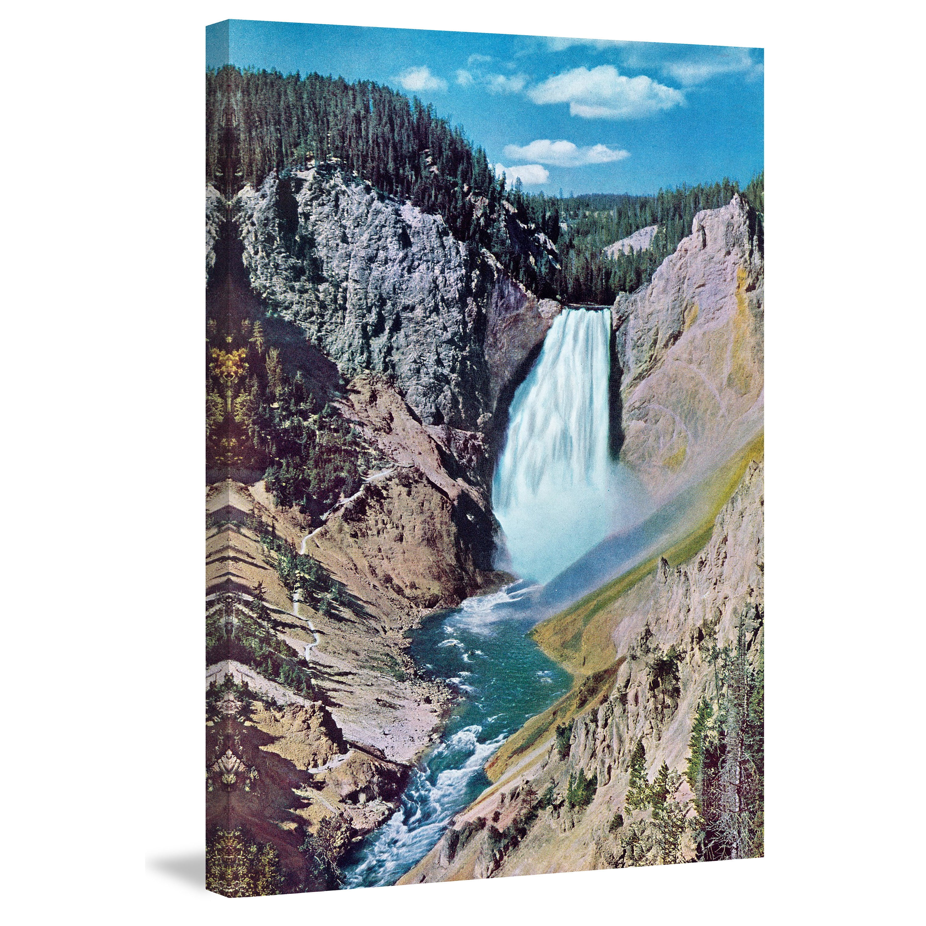 "Lower Falls" Painting Print on Wrapped Canvas