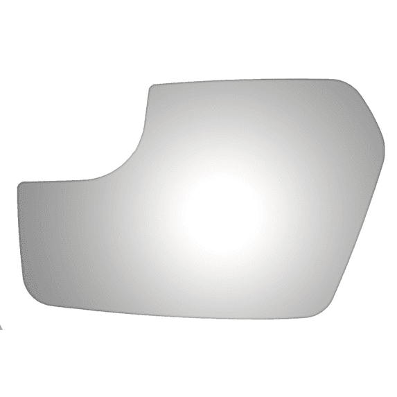 Lower Flat Driver Side Replacement Mirror Glass for 2011-2012 Ford Fusion W/O Baking Plate