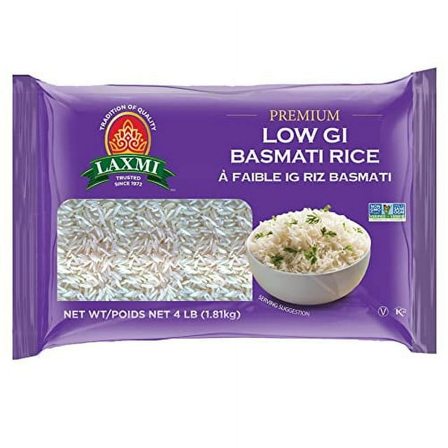 Lower Glycemic Index Value Basmati Rice 4Lb (Ideal For Diabetics