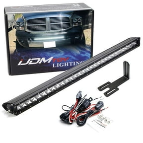 Lower Grille Mount 30-Inch LED Light Bar For 2003-2018 Dodge RAM 2500 3500, Includes 150W High Power LED Lightbar, Lower Bumper Opening Mount Brackets & On/Off Switch Wiring