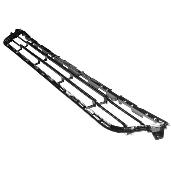 Lower Grille with Chrome - Front Bumper Cover - Black Horizontal Billet Style-Lower Grille w/ Chrome Trim
