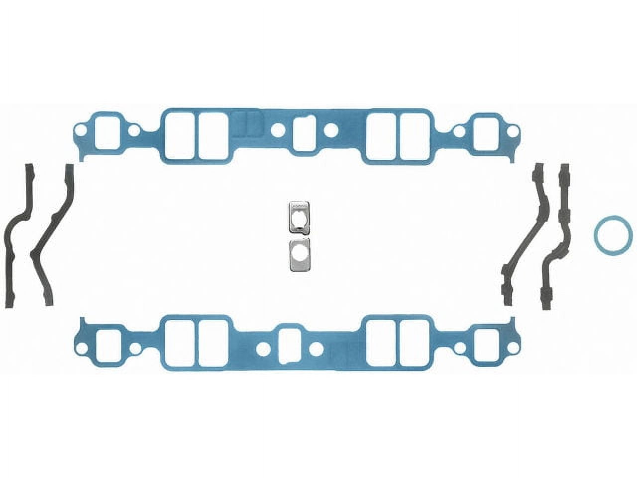Lower Intake Manifold Gasket Set - Compatible with 1969 - 1988 Chevy Caprice 1970 1971 1972 1973 1974 1975 1976 1977 1978 1979 1980 1981 1982 1983 1984 1985 1986 1987