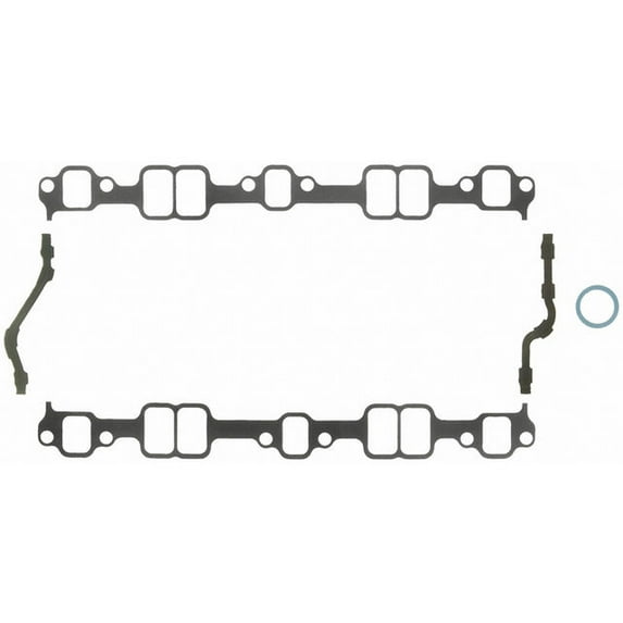 Lower Intake Manifold Gasket Set - Compatible with 1955 - 1956 Chevy Bel Air
