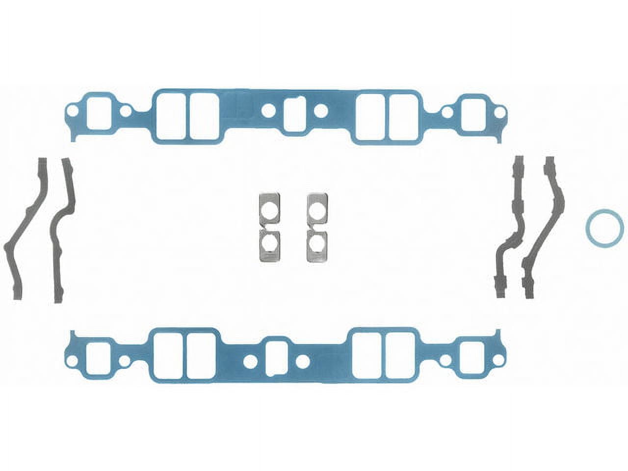 Lower Intake Manifold Gasket Set - Compatible with 1974 Chevy Corvette 5.7L V8